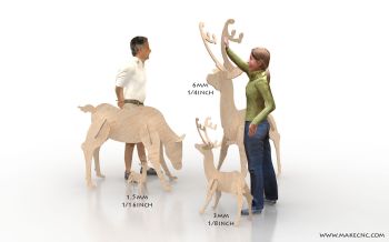 imagem do arquivo vetor para download Veado 3d