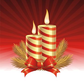 imagem do arquivo vetor para download Velas de natal 