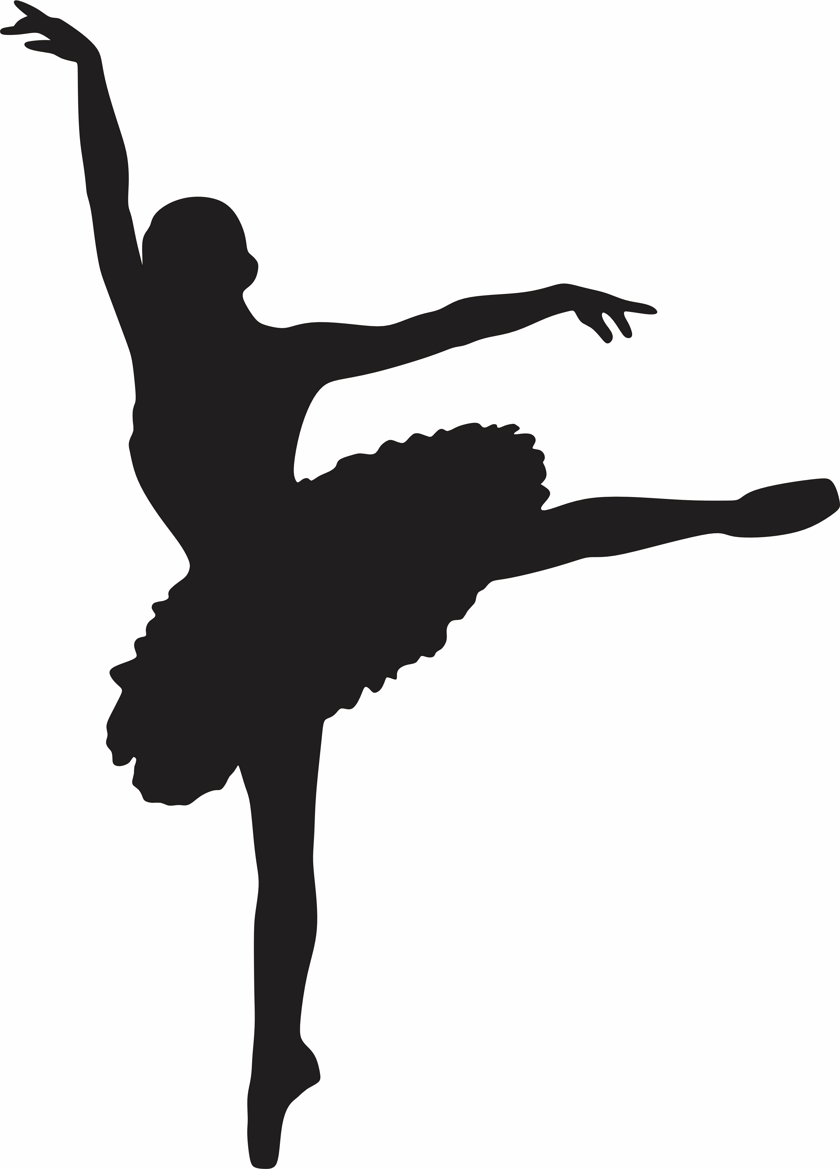 imagem do arquivo vetor para download Vetor Bailarina