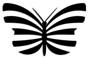 imagem do arquivo vetor para download Vetor Borboleta em linhas