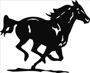 imagem do arquivo vetor para download Vetor Cavalo Correndo
