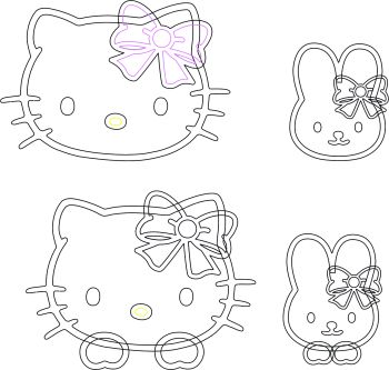 imagem do arquivo vetor para download Vetor HELLO KITTY 