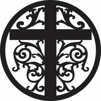 imagem do arquivo vetor para download Vetor Mandala com cruz 