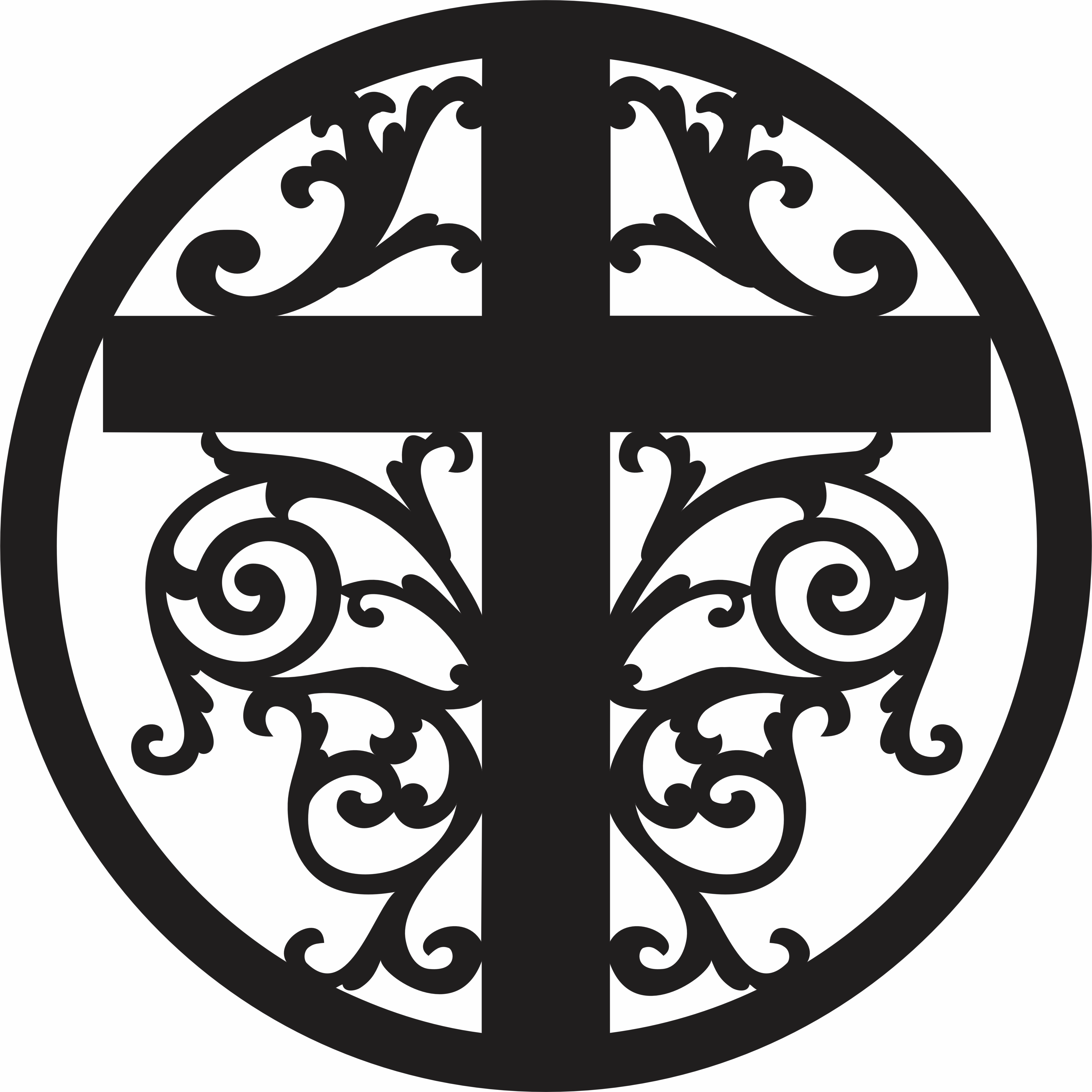 imagem do arquivo vetor para download Vetor Mandala com cruz 