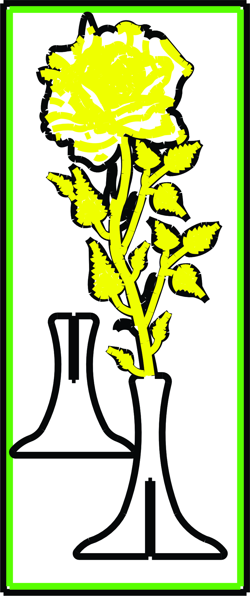 imagem do arquivo vetor para download Vetor ROSA NO VASO