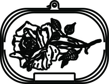 imagem do arquivo vetor para download Vetor ROSA NO VASO