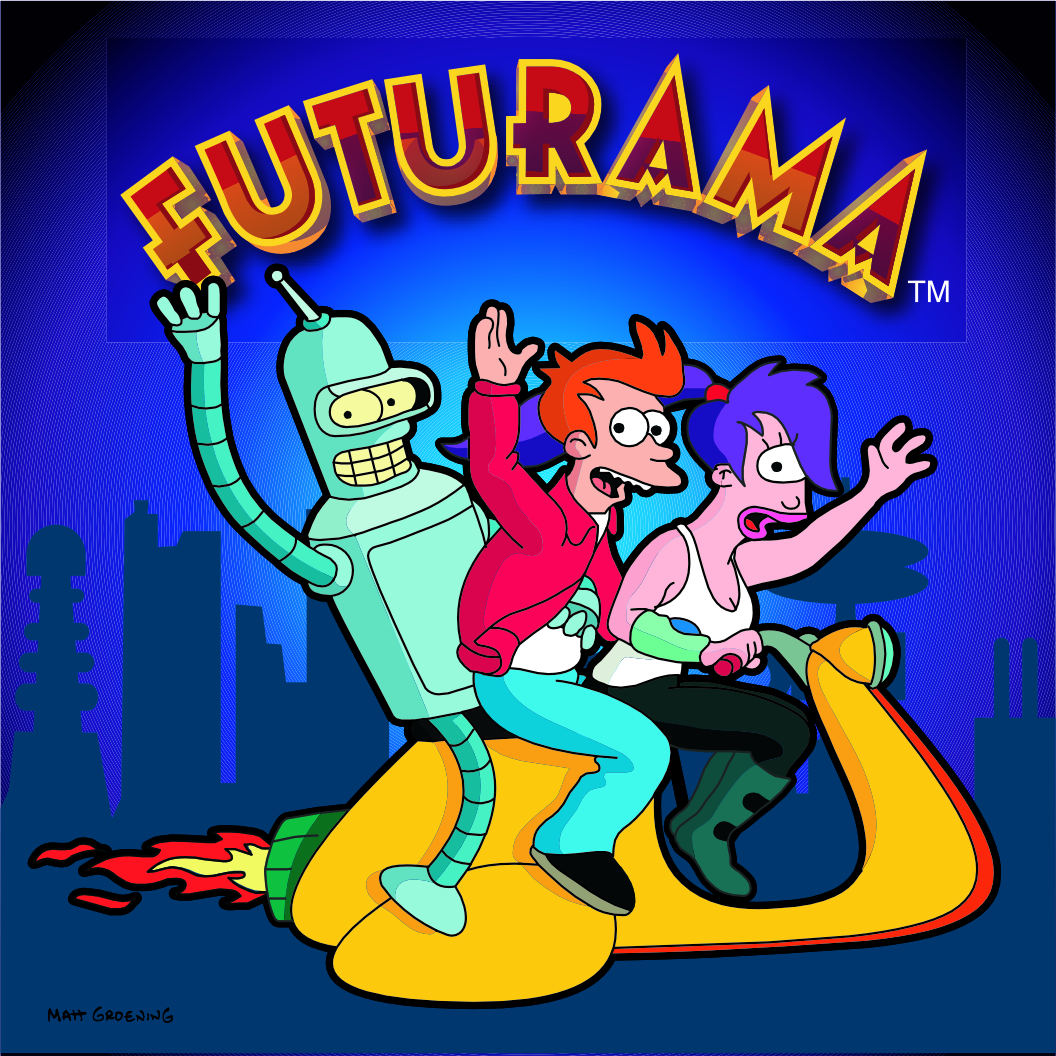 imagem do arquivo vetor para download Vetor Trio Futurama 