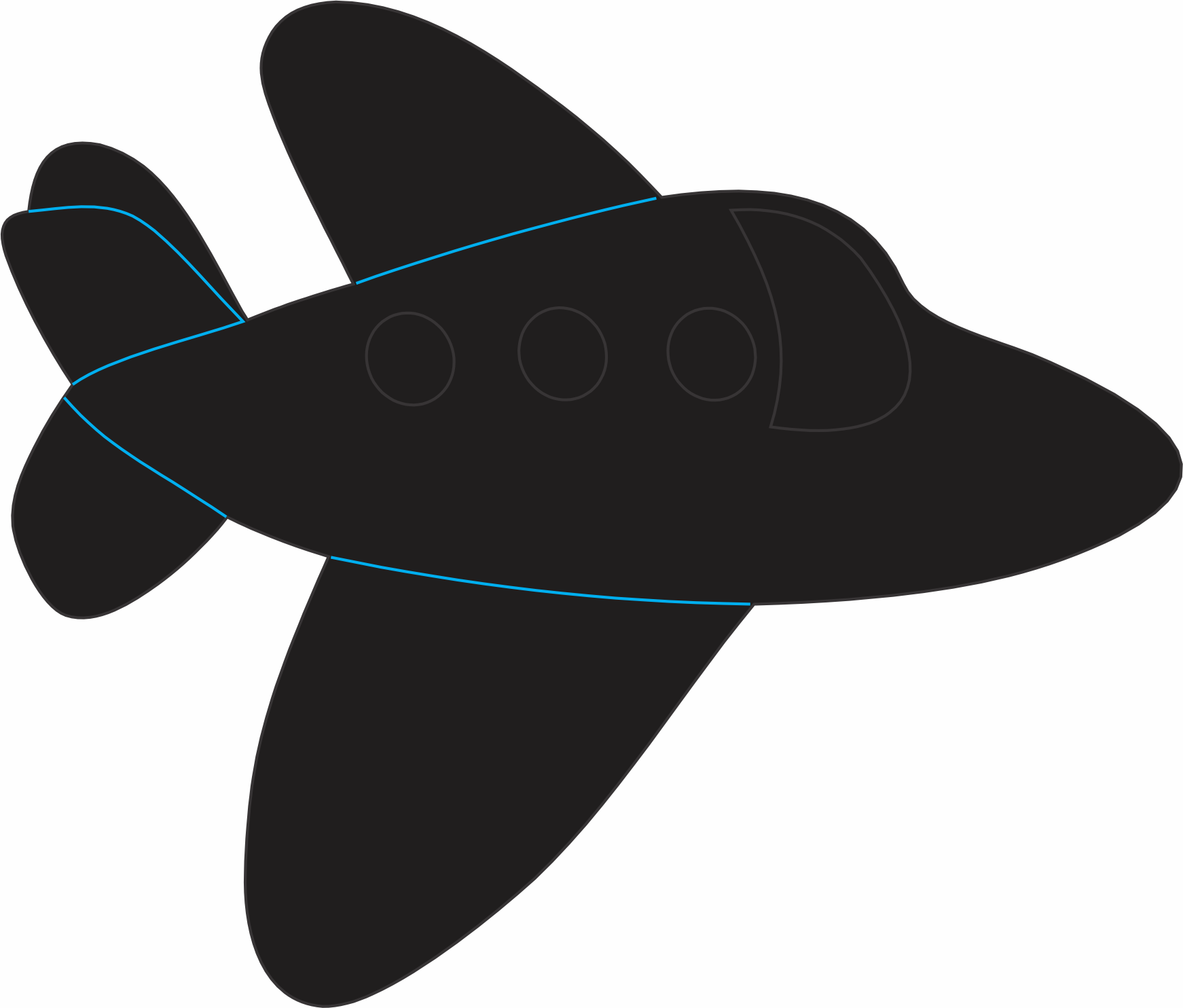 imagem do arquivo vetor para download Vetor avião 