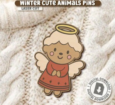 imagem do arquivo vetor para download Vetor de Anjo natalino