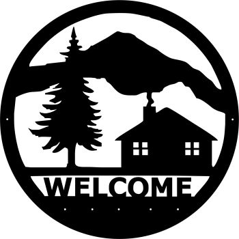 imagem do arquivo vetor para download Porta chaves de cabana 