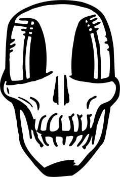 imagem do arquivo vetor para download Vetor de Caveira