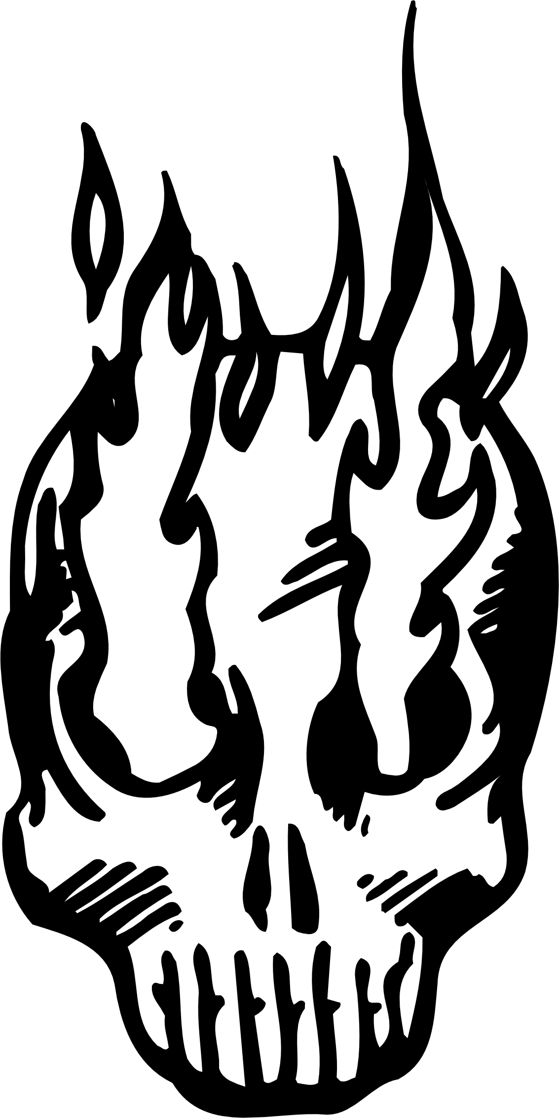 imagem do arquivo vetor para download Vetor de Caveira