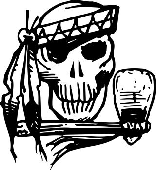 imagem do arquivo vetor para download Vetor de Caveira