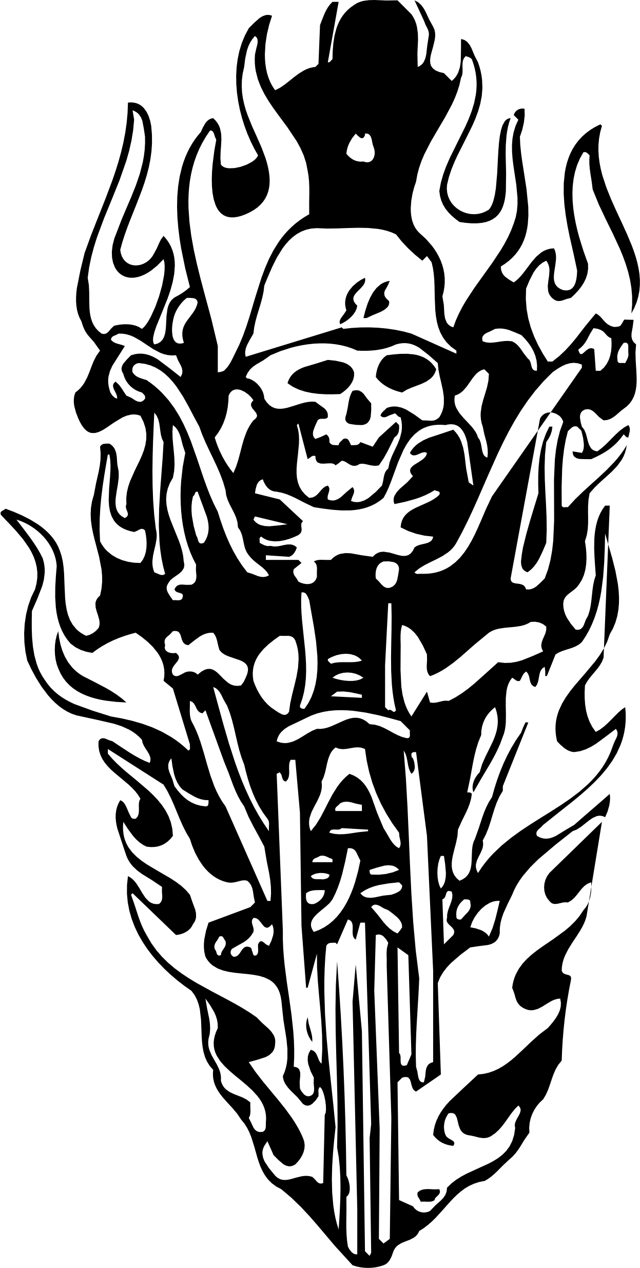 imagem do arquivo vetor para download Vetor de Caveira