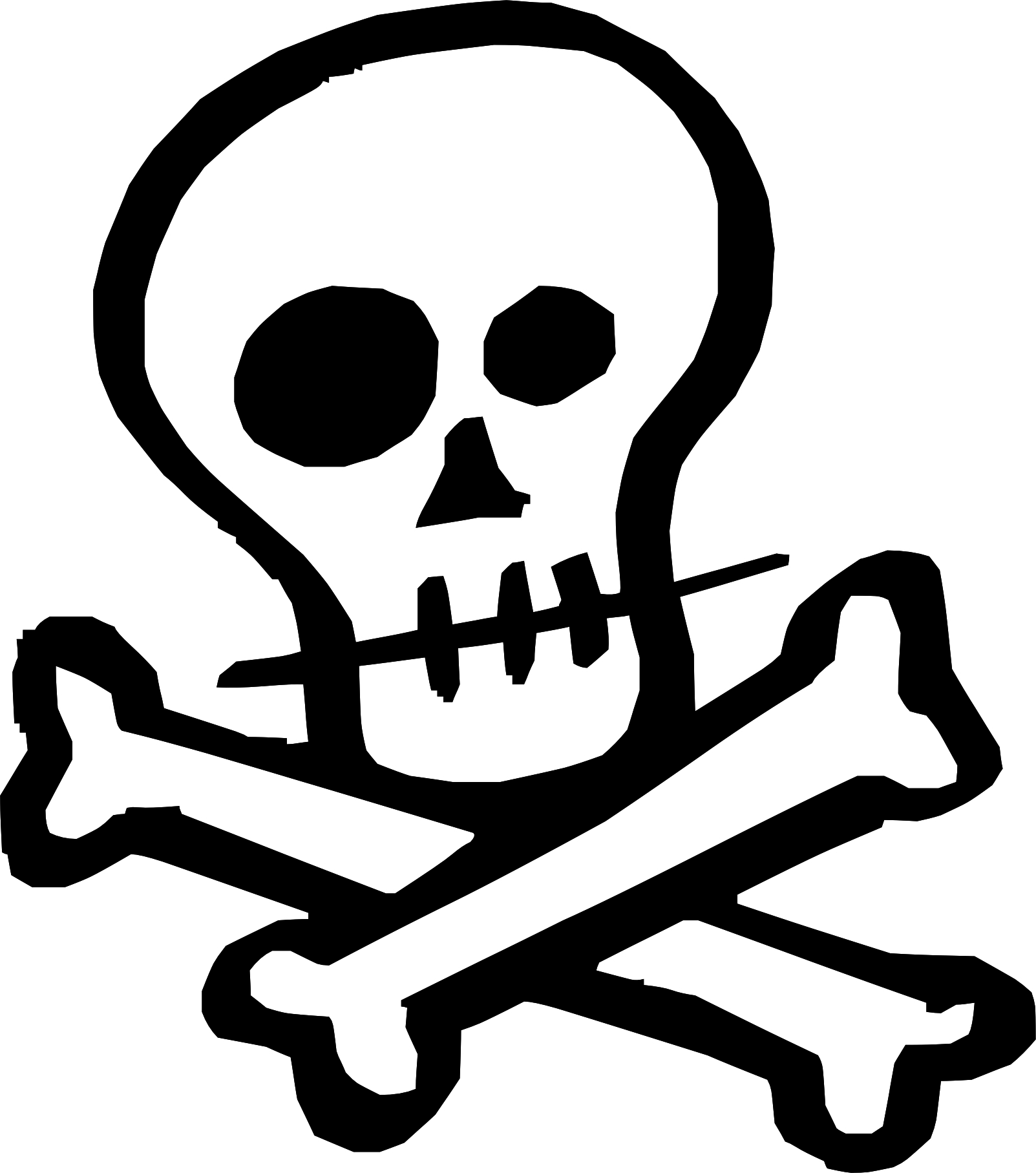 imagem do arquivo vetor para download Vetor de Caveira