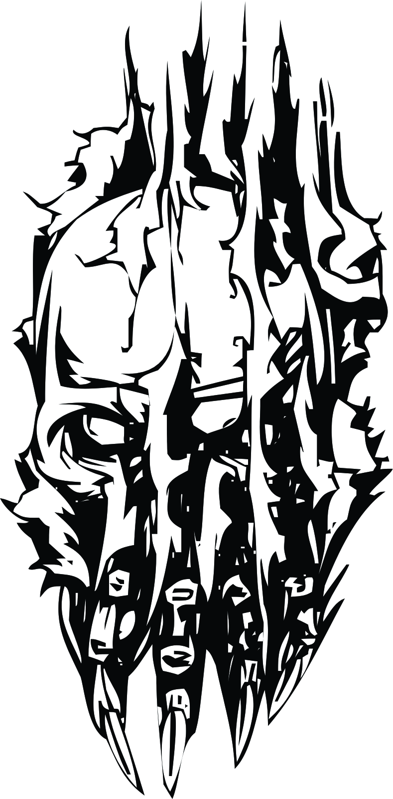 imagem do arquivo vetor para download Vetor de Caveira