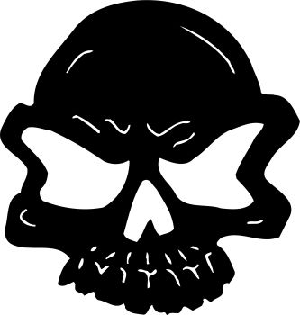 imagem do arquivo vetor para download Vetor de Caveira