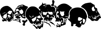 imagem do arquivo vetor para download Vetor de Caveira