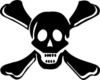 imagem do arquivo vetor para download Vetor de Caveira