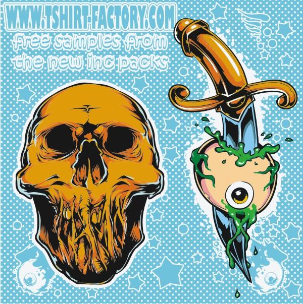 imagem do arquivo vetor para download Vetor de Caveira