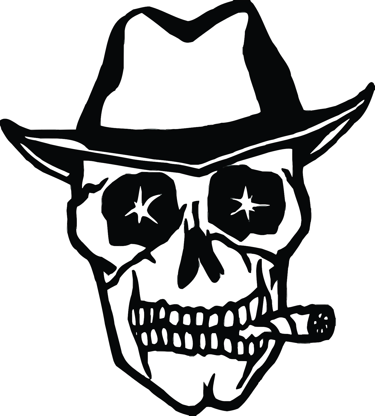 imagem do arquivo vetor para download Vetor de Caveira