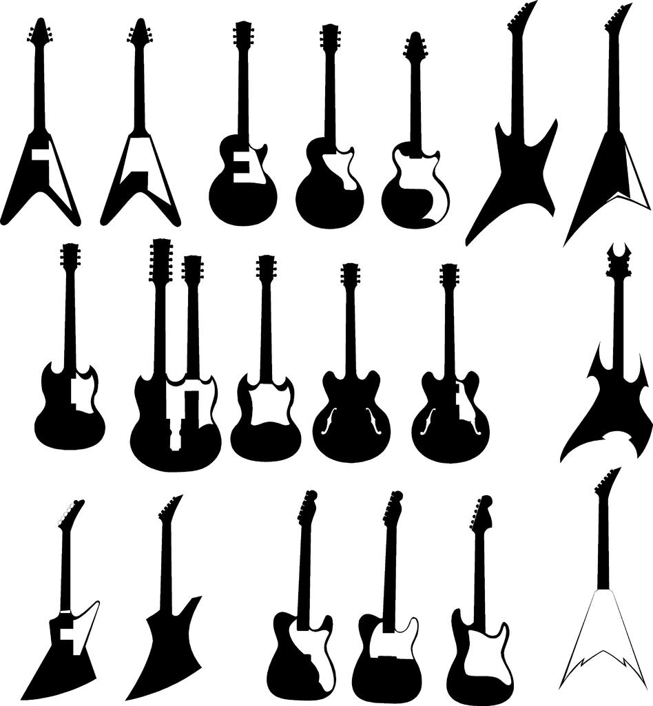 imagem do arquivo vetor para download Vetor de Guitarras 