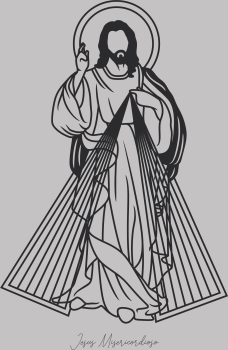 imagem do arquivo vetor para download Vetor de Jesus Misericordioso