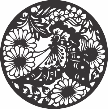 imagem do arquivo vetor para download Vetor de Mandala floral 