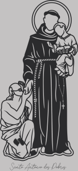 imagem do arquivo vetor para download Vetor de Santo Antônio dos Pobres