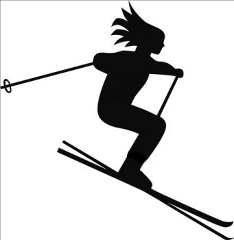 imagem do arquivo vetor para download Vetor de Ski