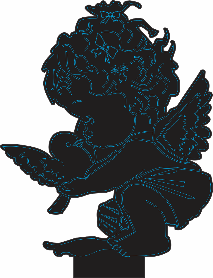 imagem do arquivo vetor para download Vetor de anjinho 