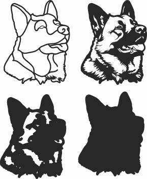 imagem do arquivo vetor para download Vetor de cão AMERICAN AKITA