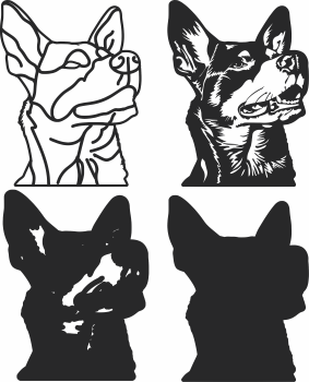 imagem do arquivo vetor para download Vetor de cão AUSTRALIAN KELPIE