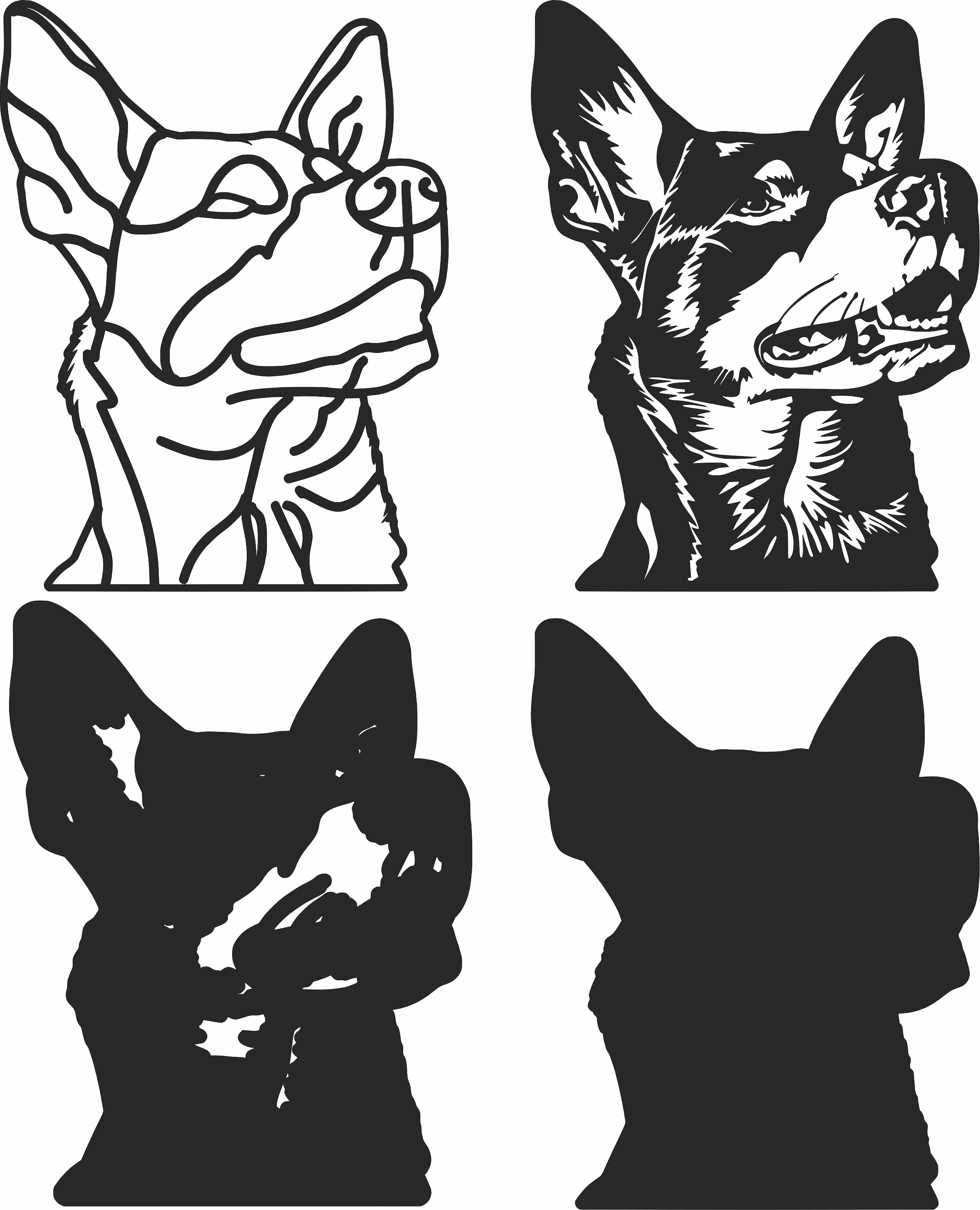 imagem do arquivo vetor para download Vetor de cão AUSTRALIAN KELPIE