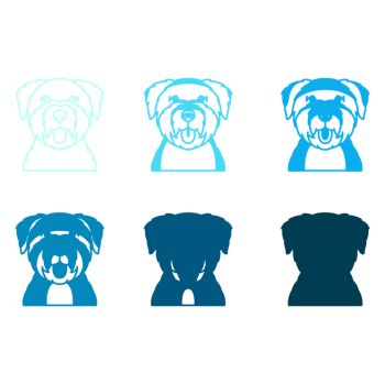 imagem do arquivo vetor para download Vetor de cão raça Boiadeiro da Flandres