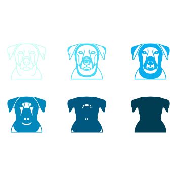 imagem do arquivo vetor para download Vetor de cão raça Borador