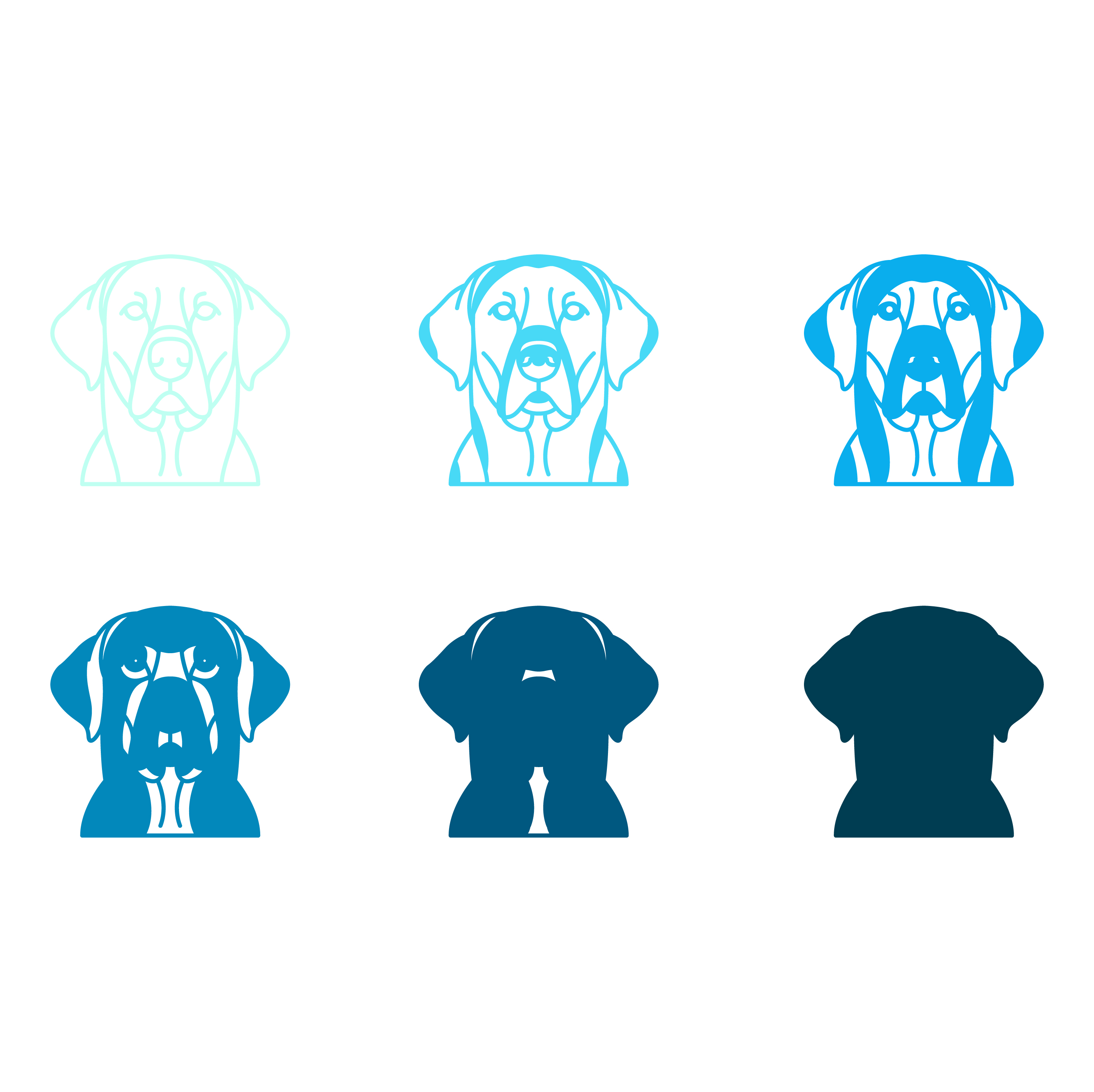 imagem do arquivo vetor para download Vetor de cão raça Broholmer