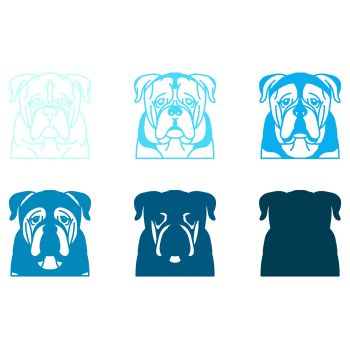 imagem do arquivo vetor para download Vetor de cão raça Bullmastiffs