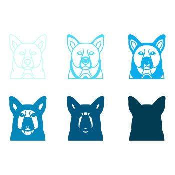 imagem do arquivo vetor para download Vetor de cão raça Canaan Dogs