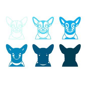 imagem do arquivo vetor para download Vetor de cão raça Chihuahua