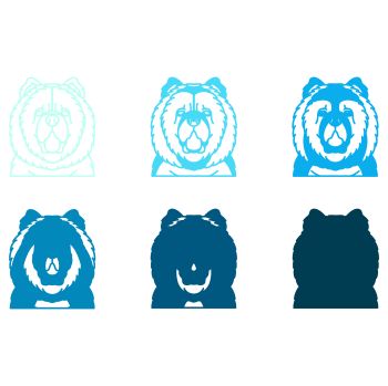 imagem do arquivo vetor para download Vetor de cão raça Chow Chows