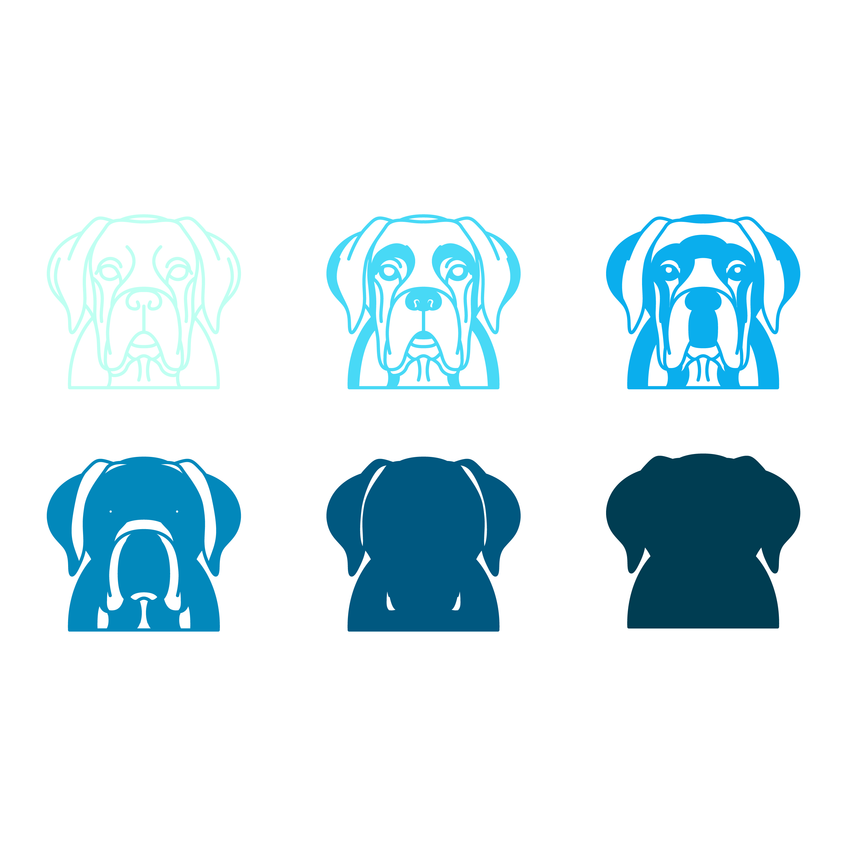 imagem do arquivo vetor para download Vetor de cão raça Dogues de Bordeaux