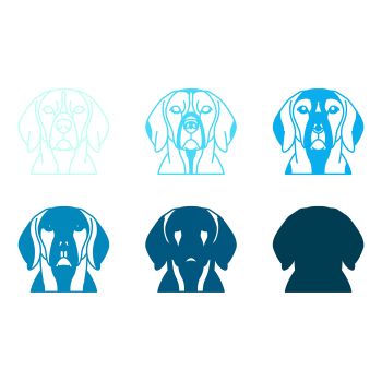 imagem do arquivo vetor para download Vetor de cão raça Foxhound americano