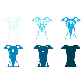 imagem do arquivo vetor para download Vetor de cão raça Galgo inglês
