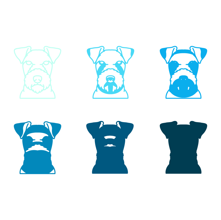 imagem do arquivo vetor para download Vetor de cão raça Lakeland Terriers