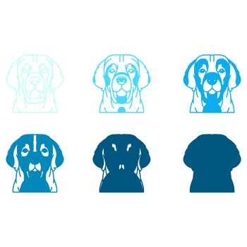 imagem do arquivo vetor para download Vetor de cão raça Leonbergers