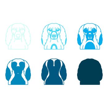 imagem do arquivo vetor para download Vetor de cão raça Longhaired Dachshund