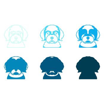 imagem do arquivo vetor para download Vetor de cão raça Maltipoo