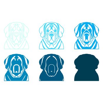 imagem do arquivo vetor para download Vetor de cão raça Mastim Inglês