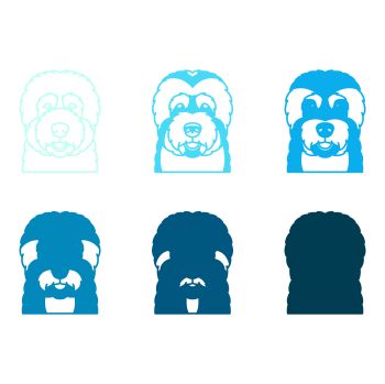 imagem do arquivo vetor para download Vetor de cão raça Terrier preto da Rússia